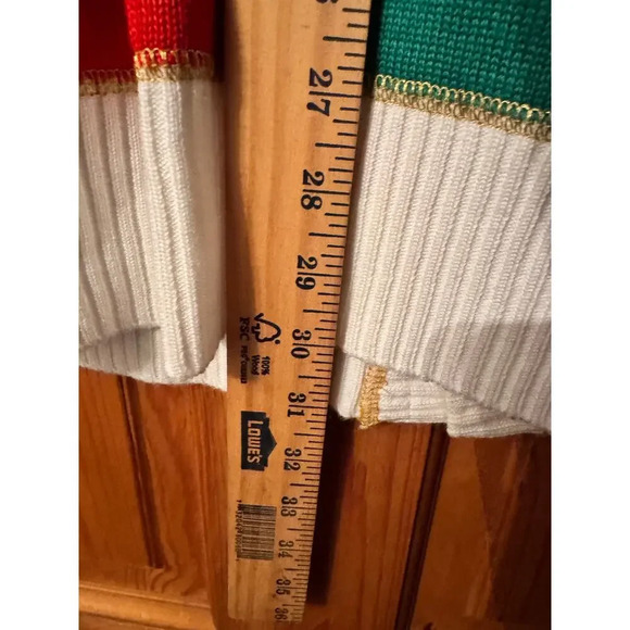 Ugly Christmas Cardigan Sweater Red Green Snowman Holiday Party Cute - Picture 7 of 8